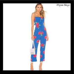 FLYNN SKYE BLUE FLORAL JUMPSUIT